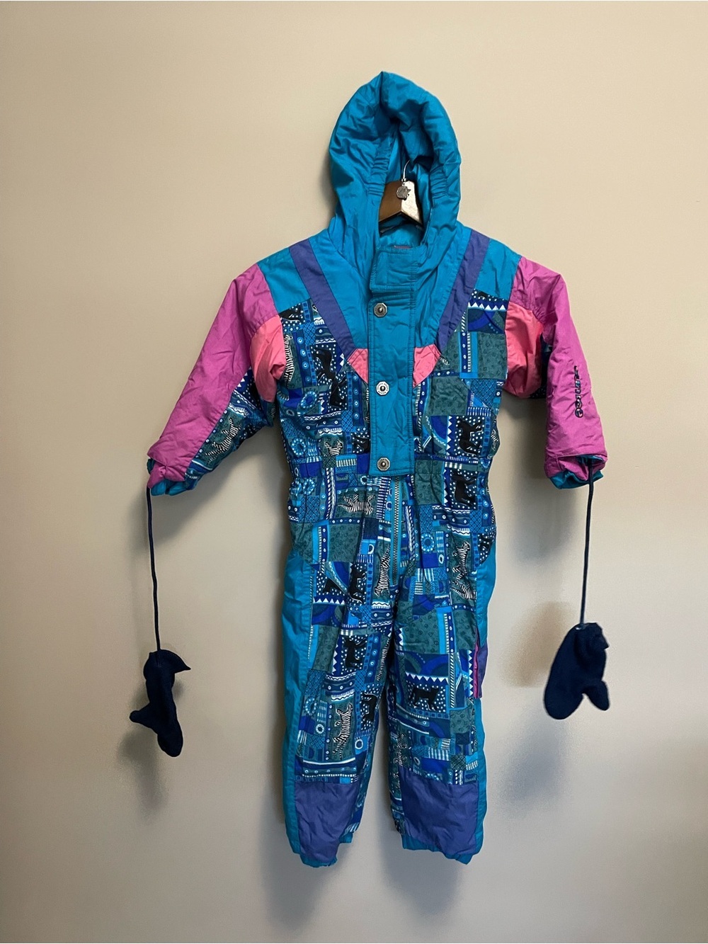 Sun Ice Vintage 80s 1 Piece Ski Suit Toddler Size 3
